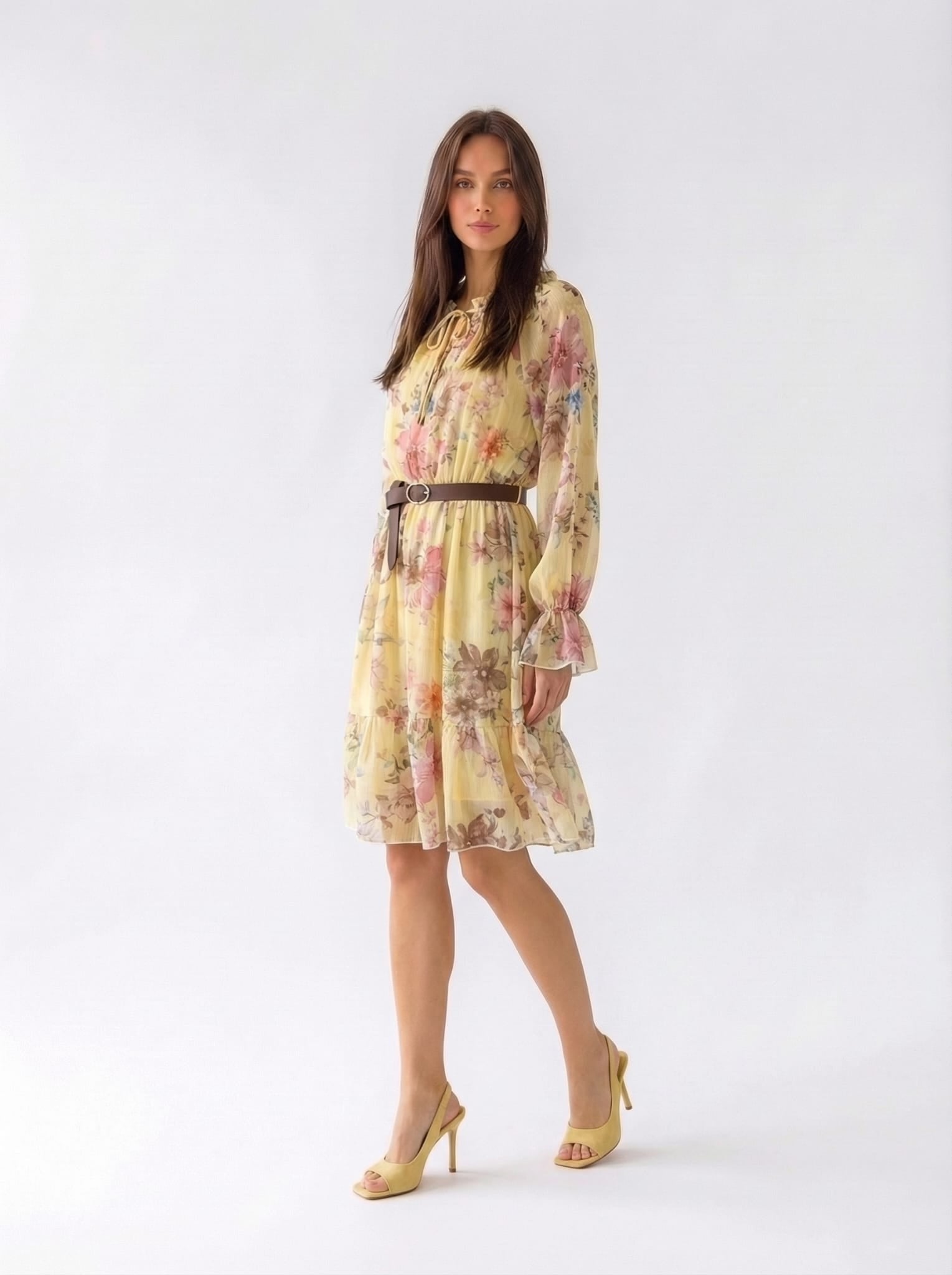 Abito Mirel - Giallo fantasia donna