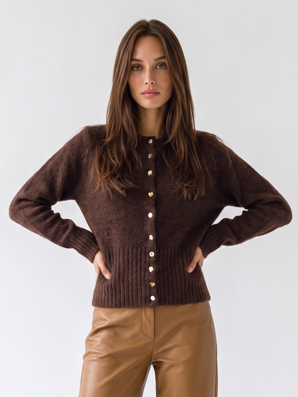 Cardigan Elvira - Marrone Maglia donna