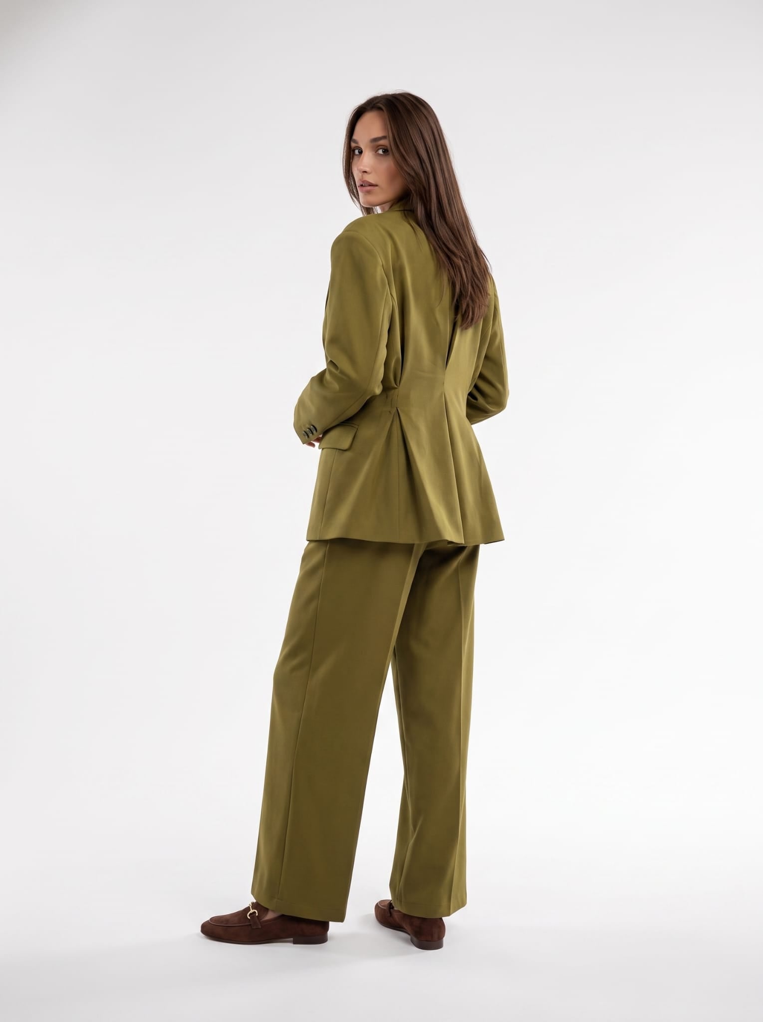 Tailleur Cassia - Verde Olio Tailleur donna