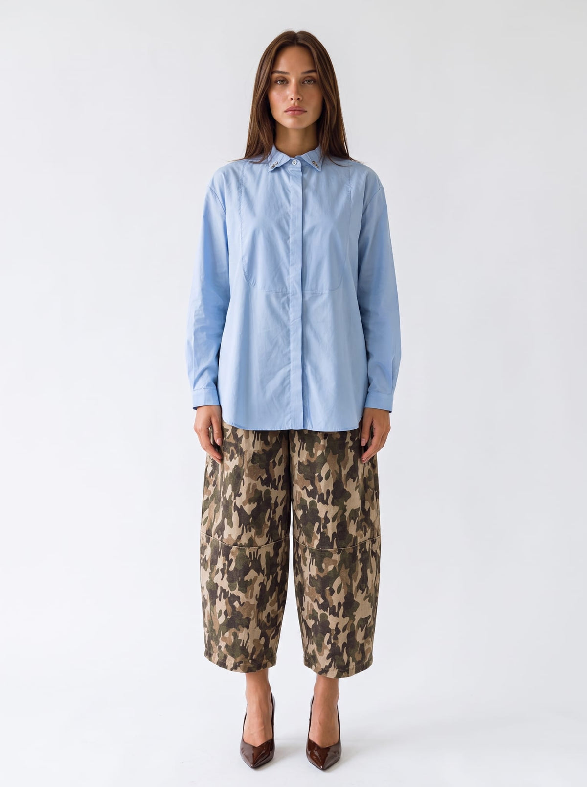 Camicia Aurelia – Celeste Camicia donna