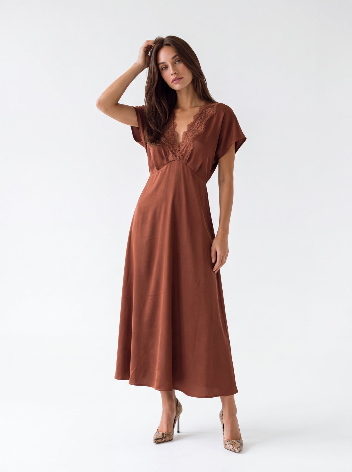 Abito Elsa - Ruggine Abito donna
