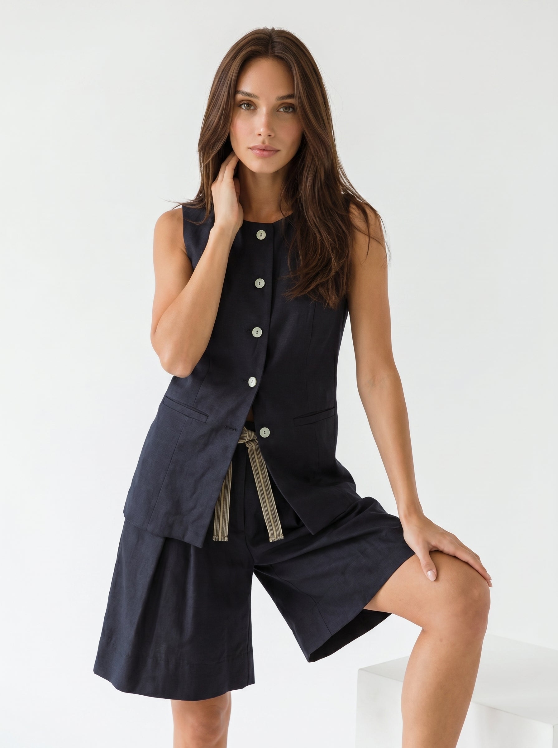 Giacca Smanicata Orlando - Blu navy donna