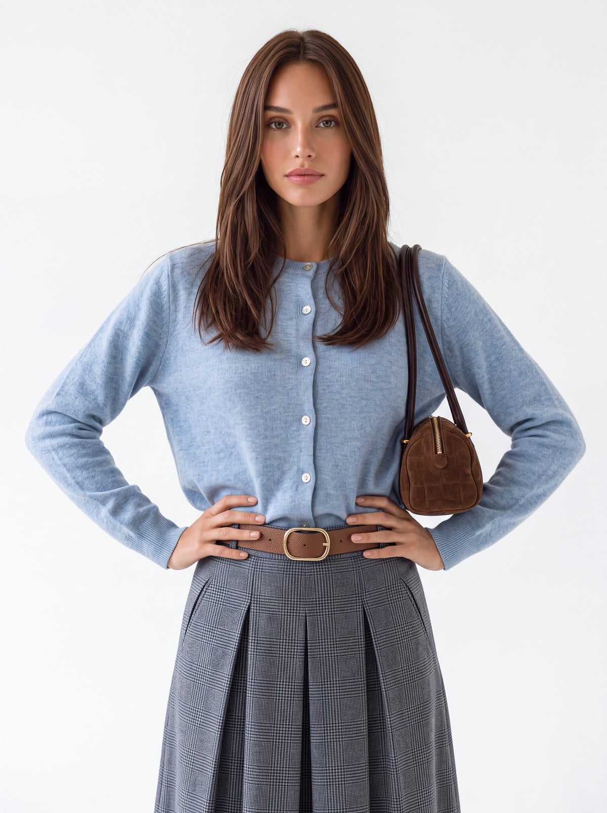 Cardigan Vivienne – Celeste Polvere Cardigan donna
