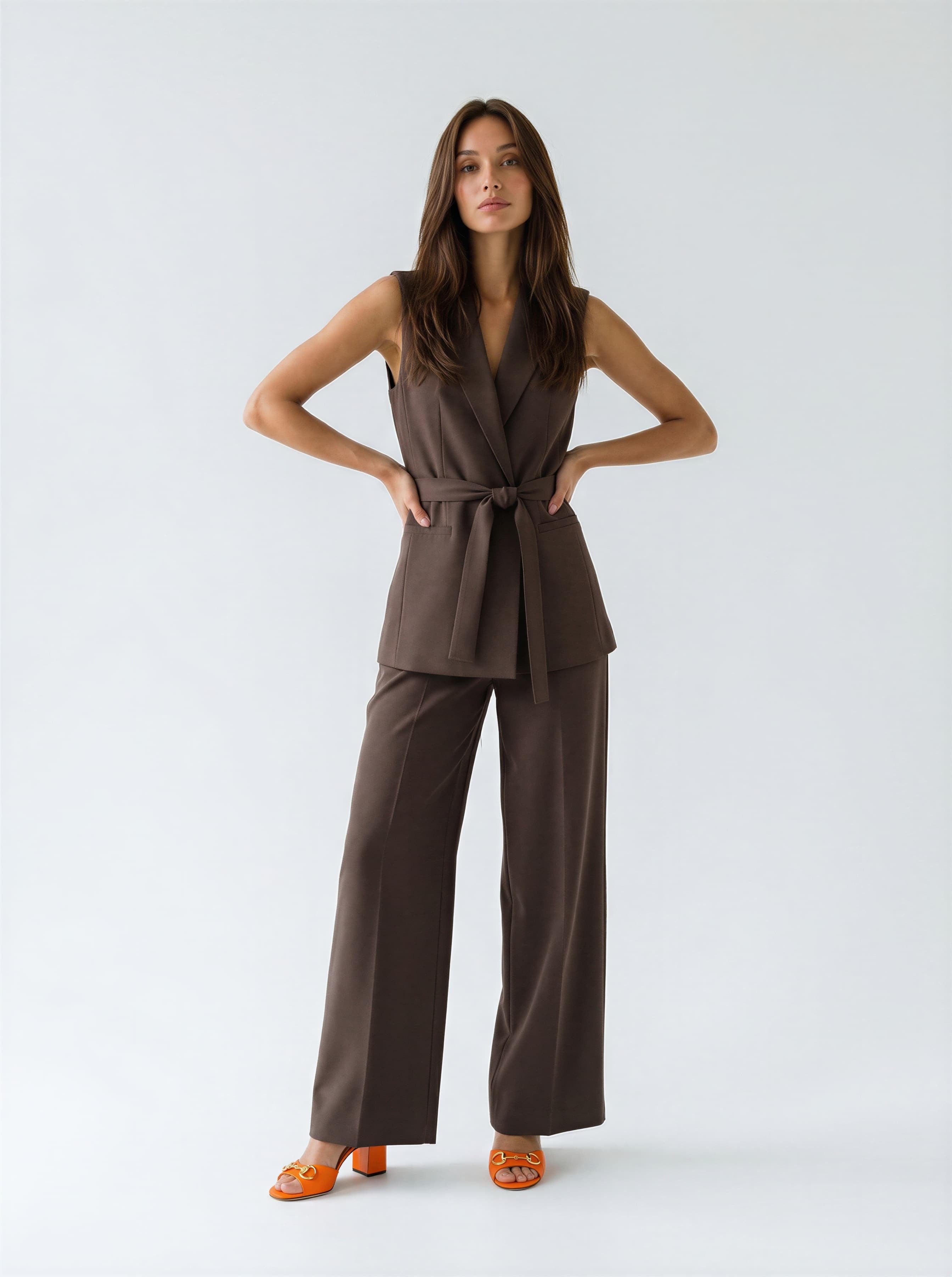 Tailleur Selmira - Marrone donna