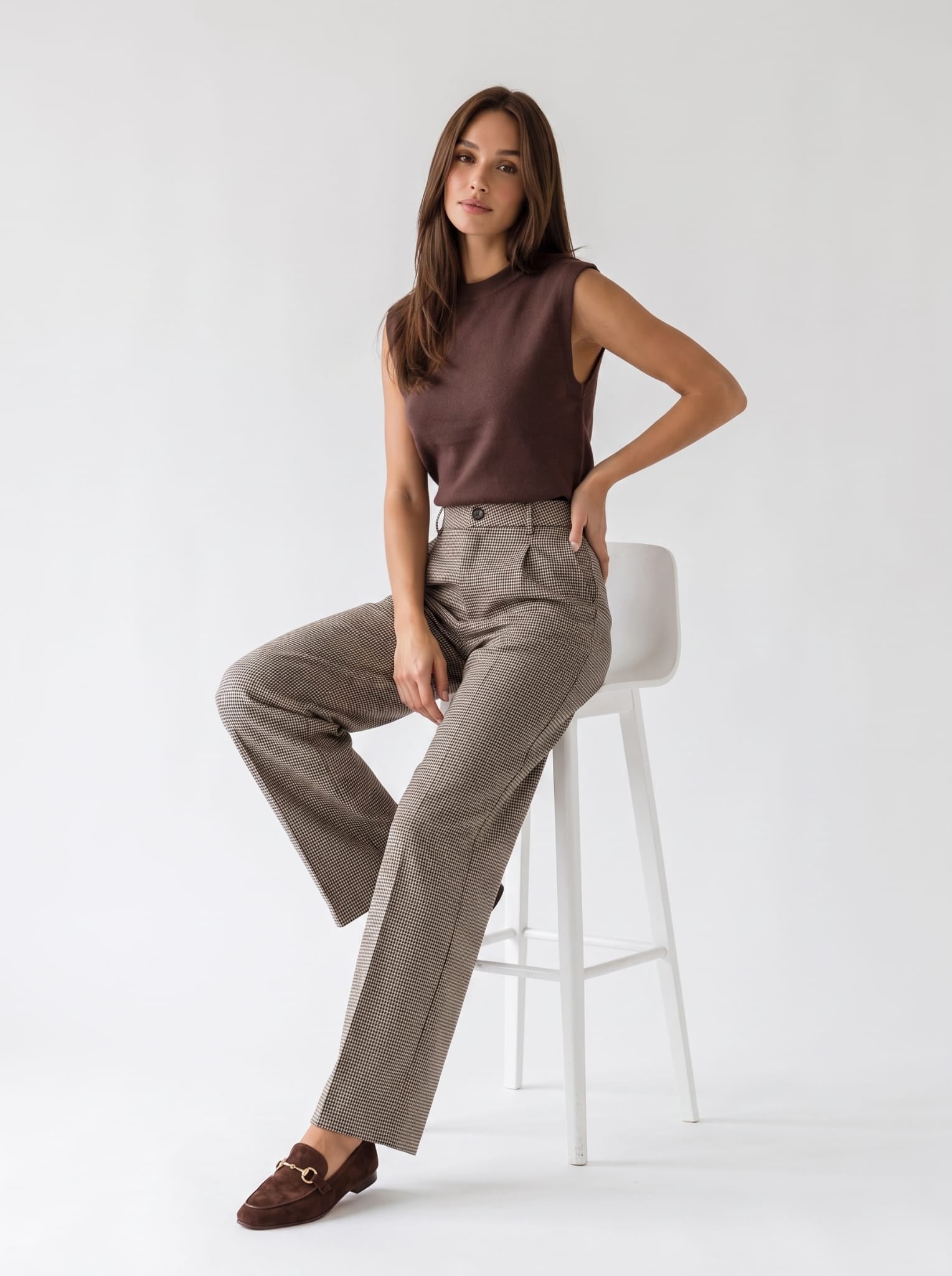 Smanicato Aveline - Cacao Maglia donna
