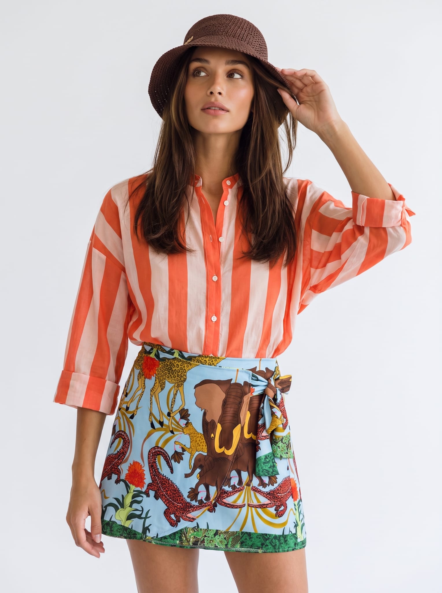 Camicia Naima - Corallo donna