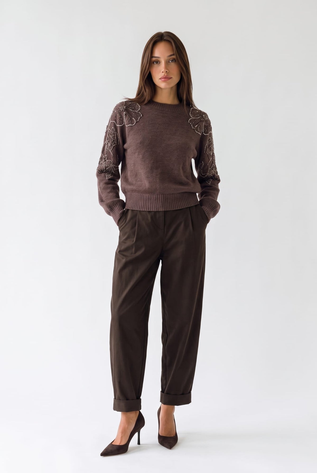 Pullover Cléophée - Marrone Maglia donna