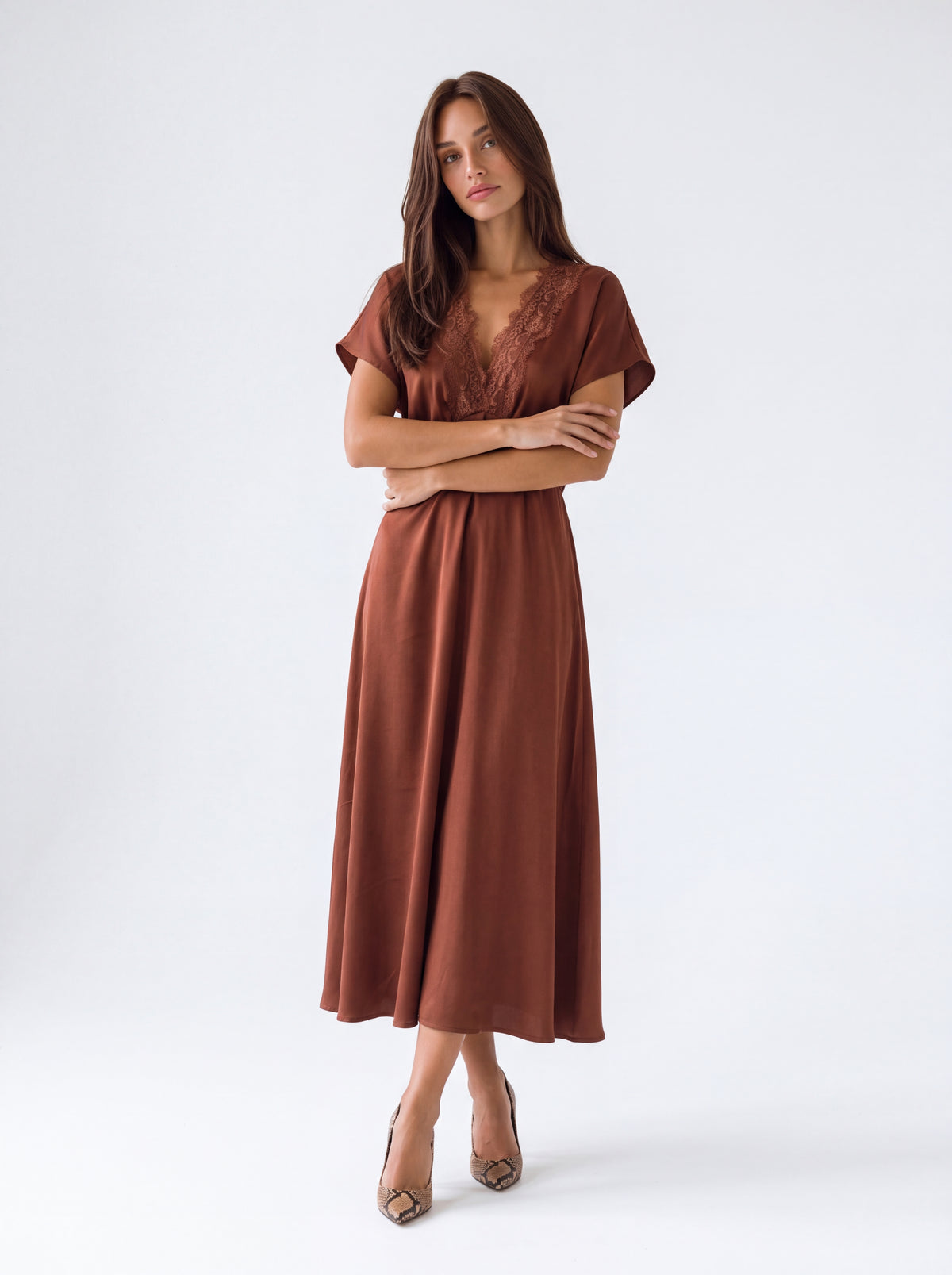 Abito Elsa - Ruggine Abito donna