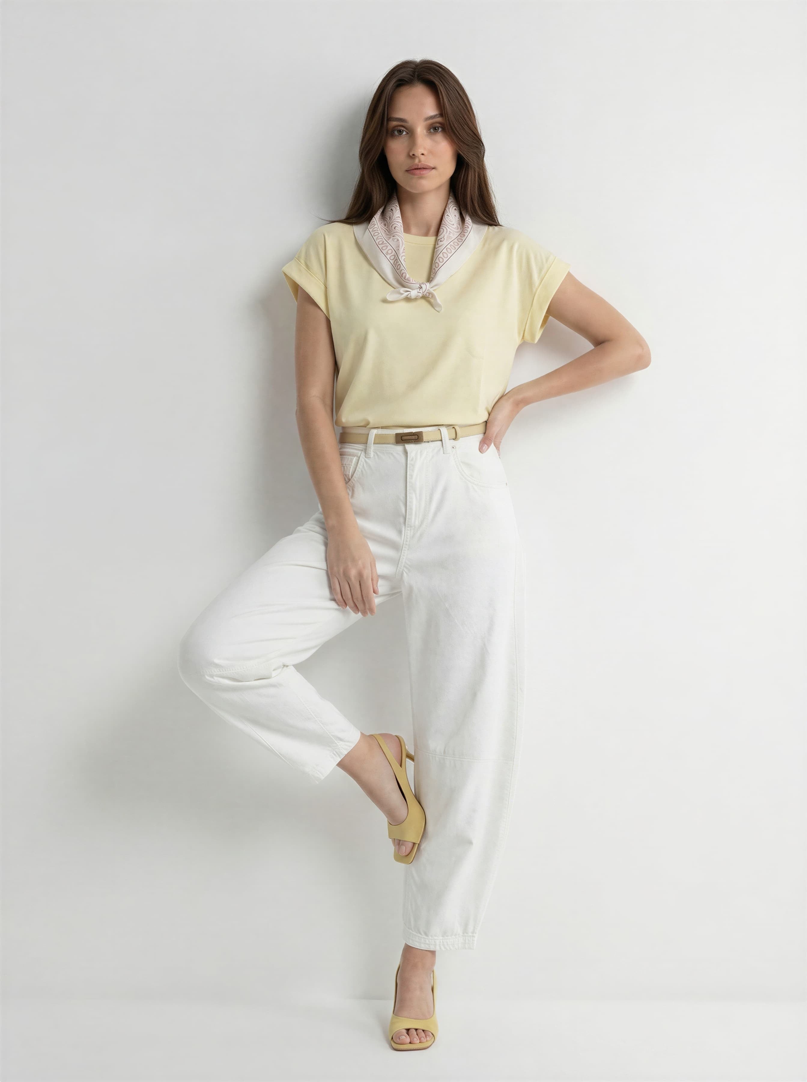 Pantalone Olivia in cotone - Burro donna