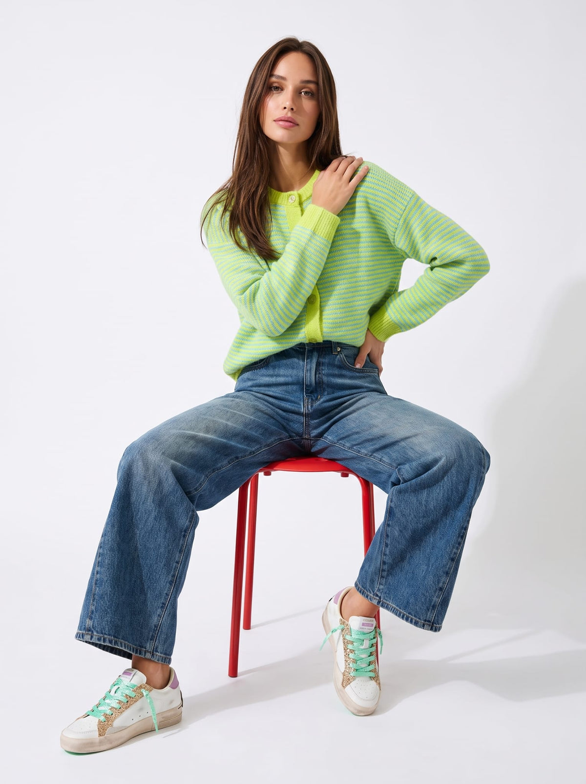 Cardigan Maya - Verde Maglia donna