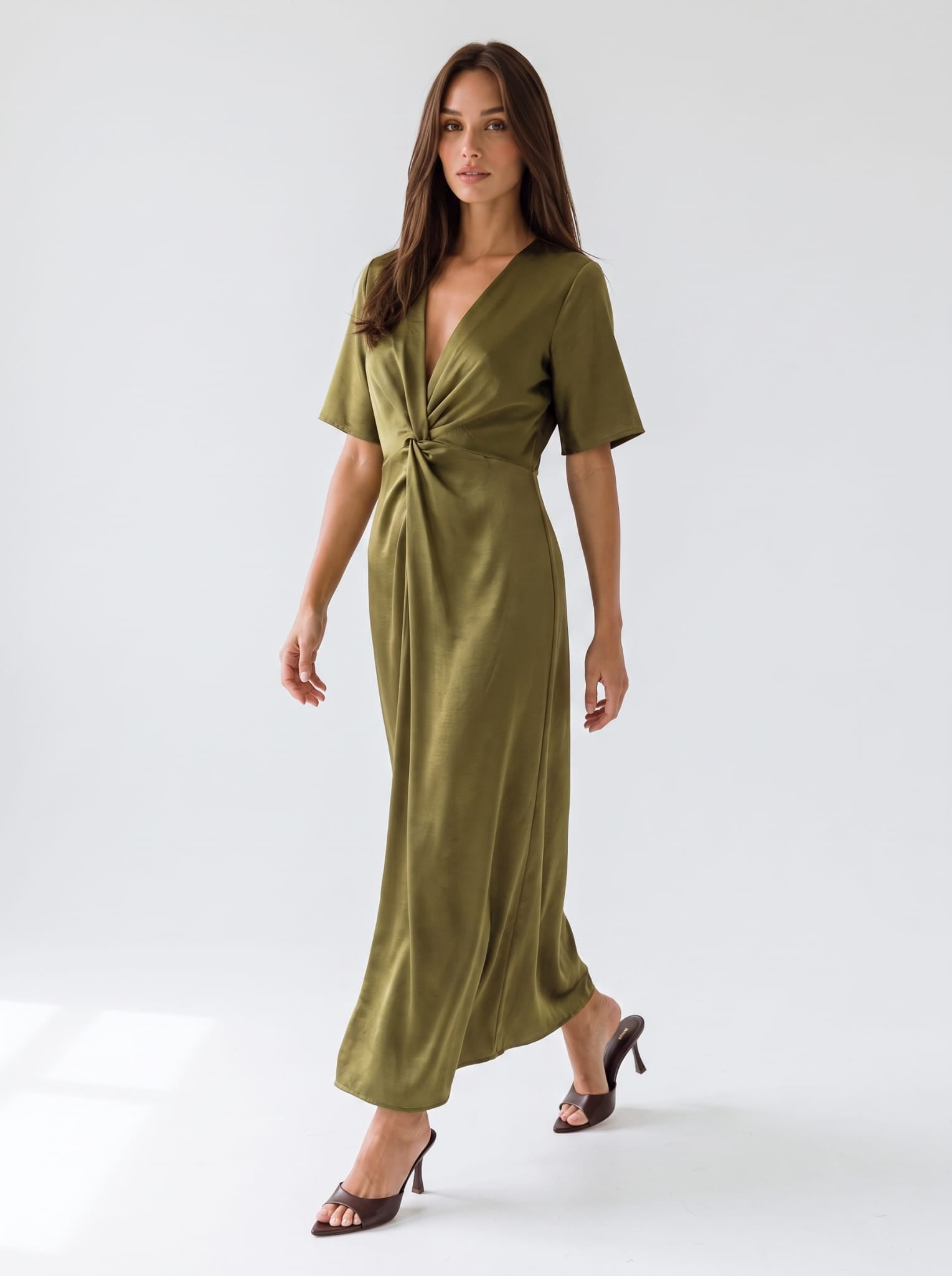 Abito Anna - Verde olio Abito donna