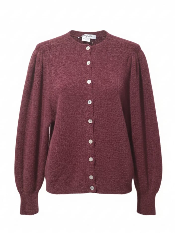 Mavi – Mavi – Cardigan morbido in lana Bordeaux donna