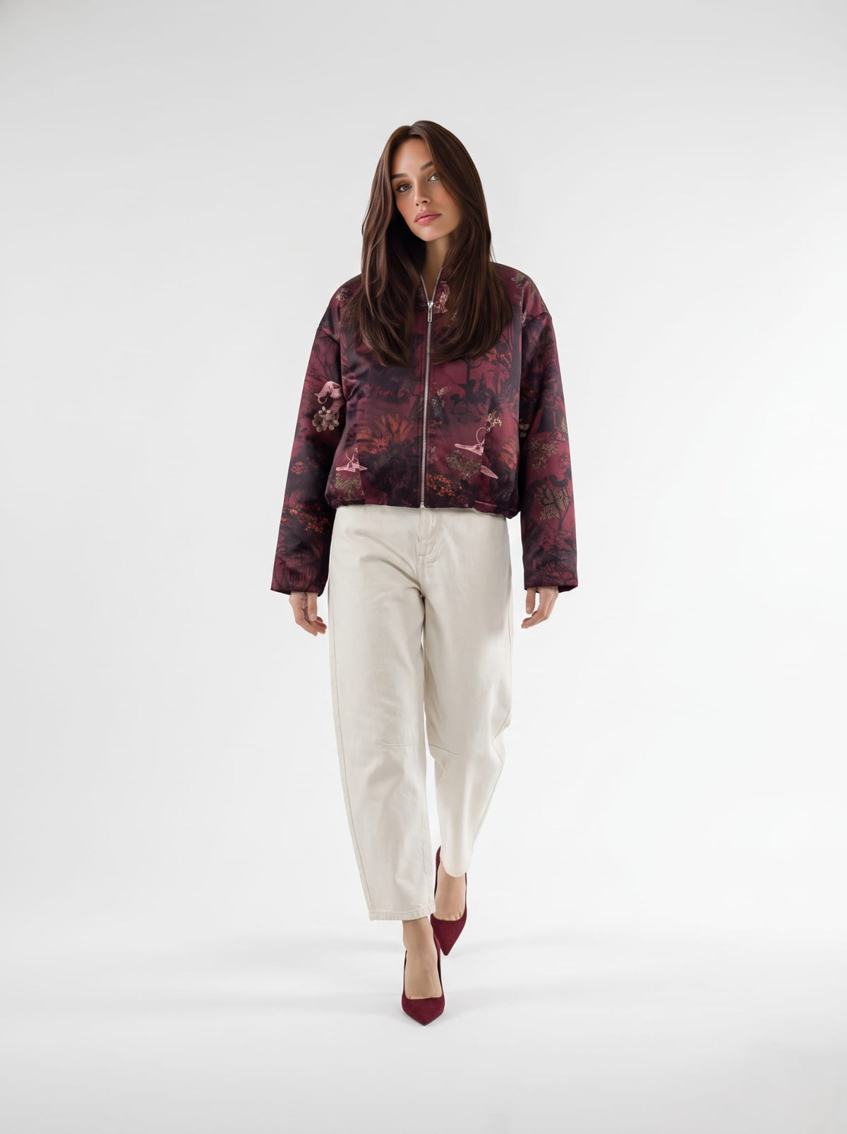 Giubbino Berenice – Bordeau multicolor Capispalla donna