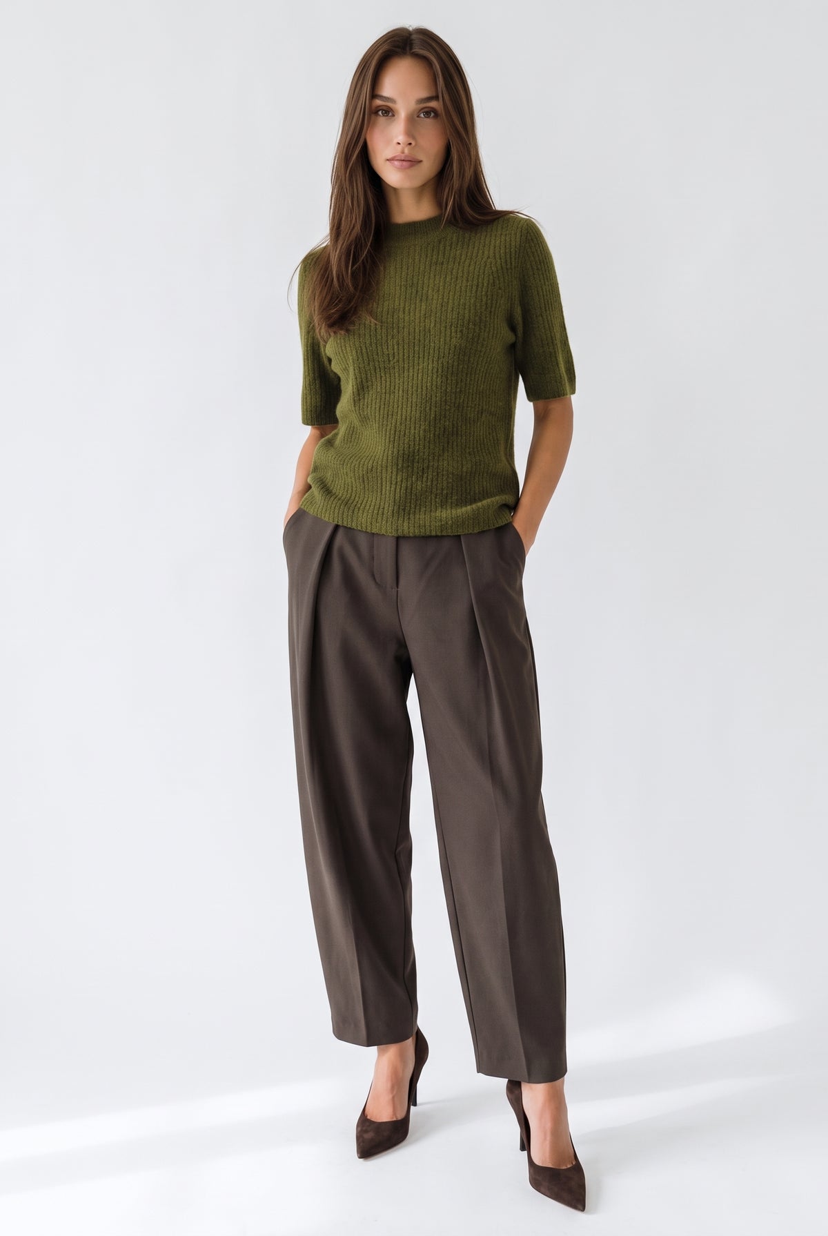 Pullover Gilda - Verde oliva Maglia donna