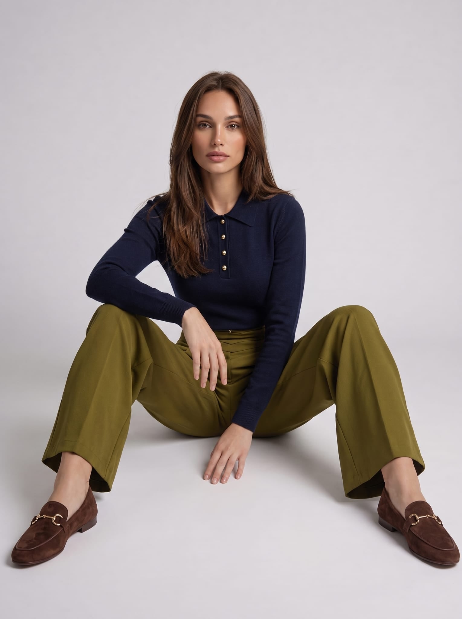 Polo Diletta - Blu Maglia donna
