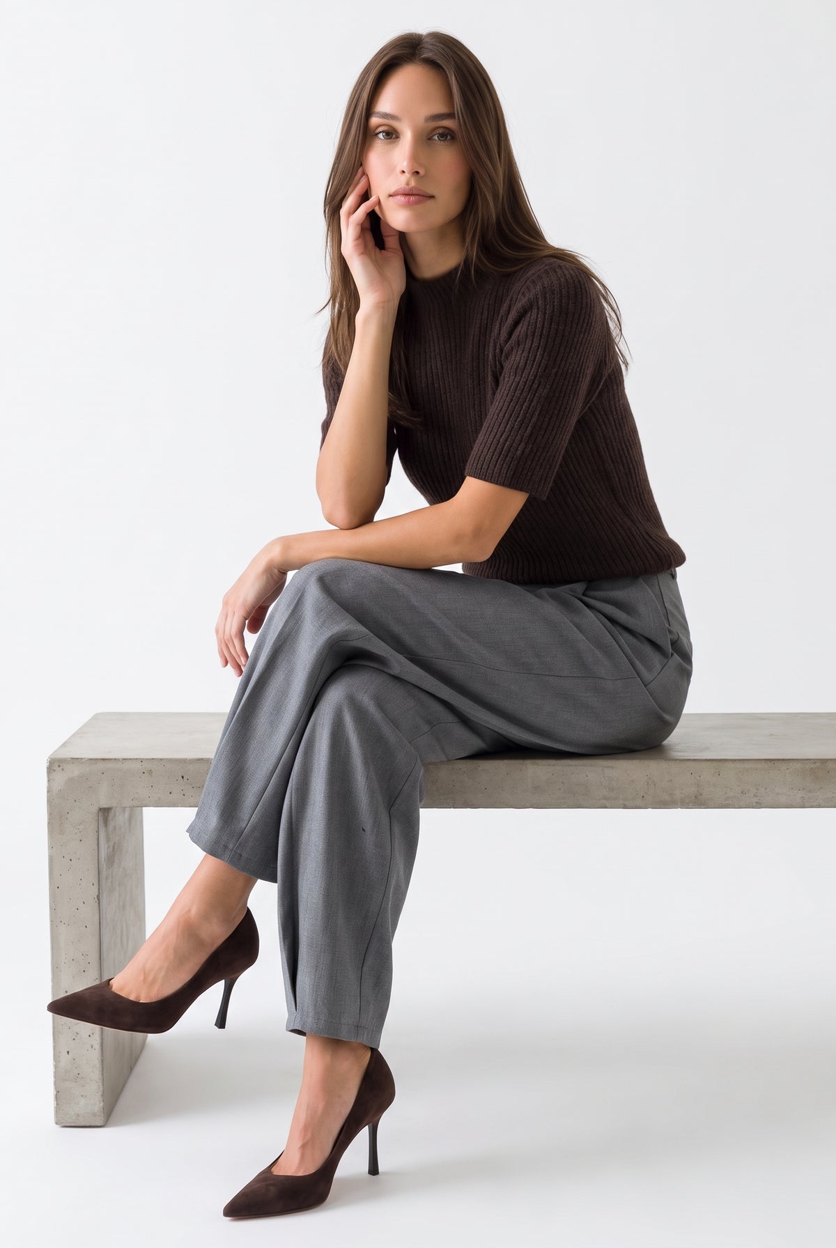 Pullover Gilda - Marrone Maglia donna