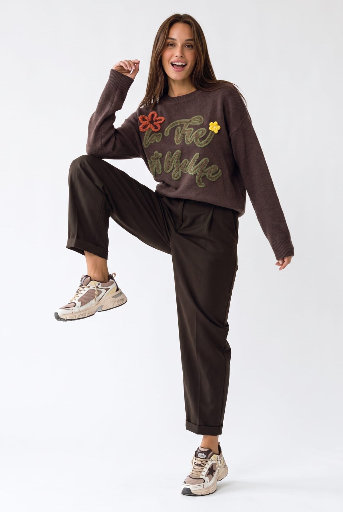 Pullover La Vie - Marrone Maglia donna