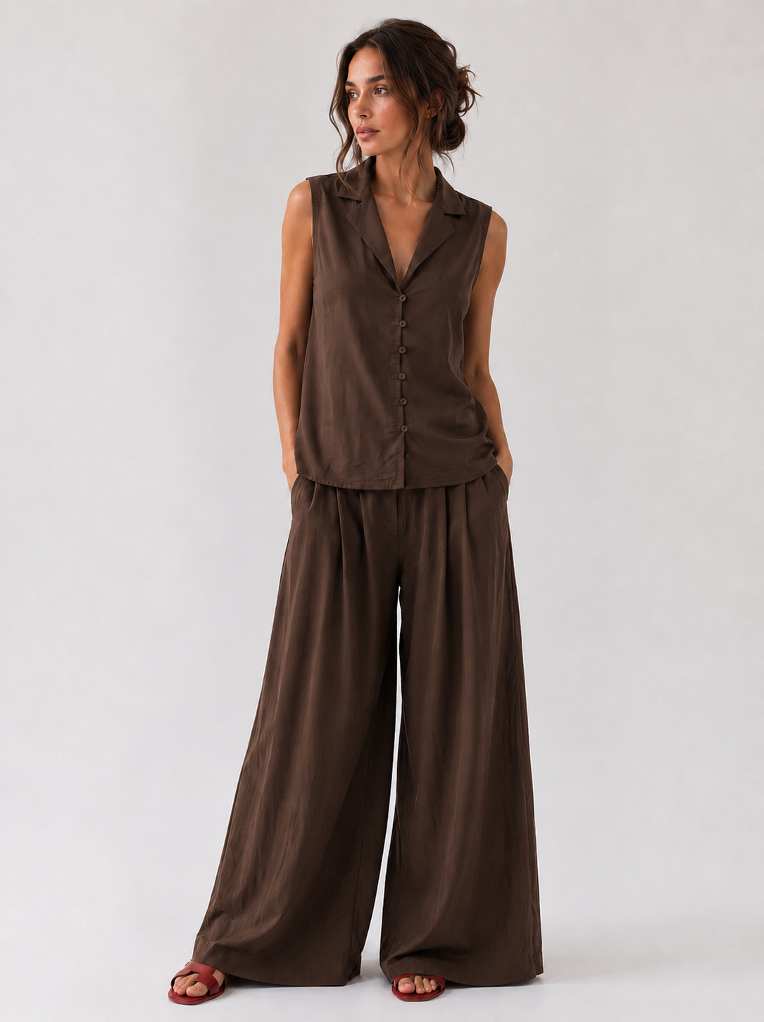 Coordinato Maelys – Marrone donna