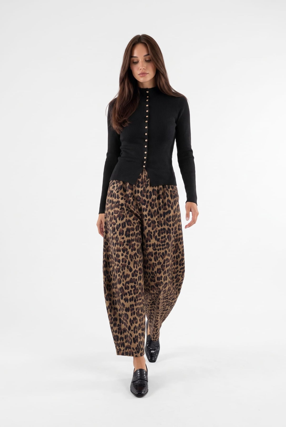 Pantalone Gilda - Nero Animalier Pantalone donna
