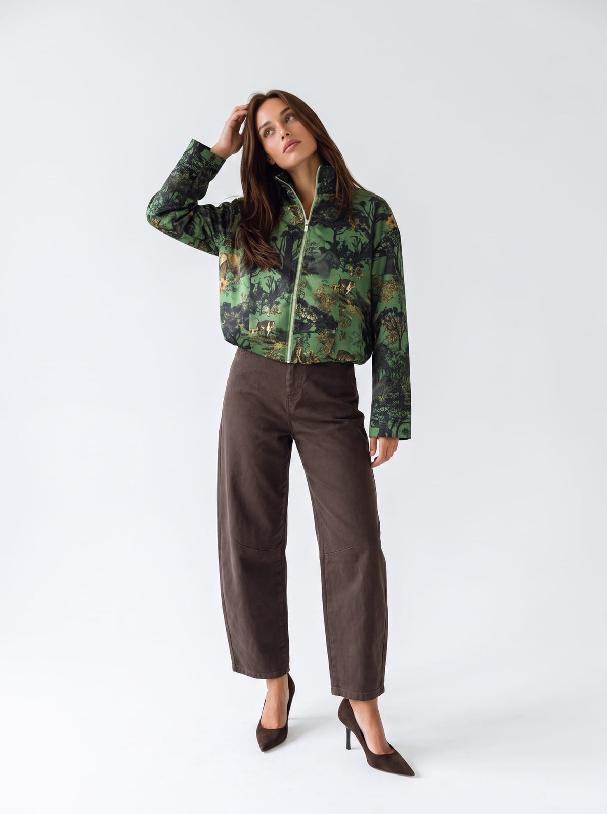 Giubbino Berenice – Verde multicolor Capispalla donna