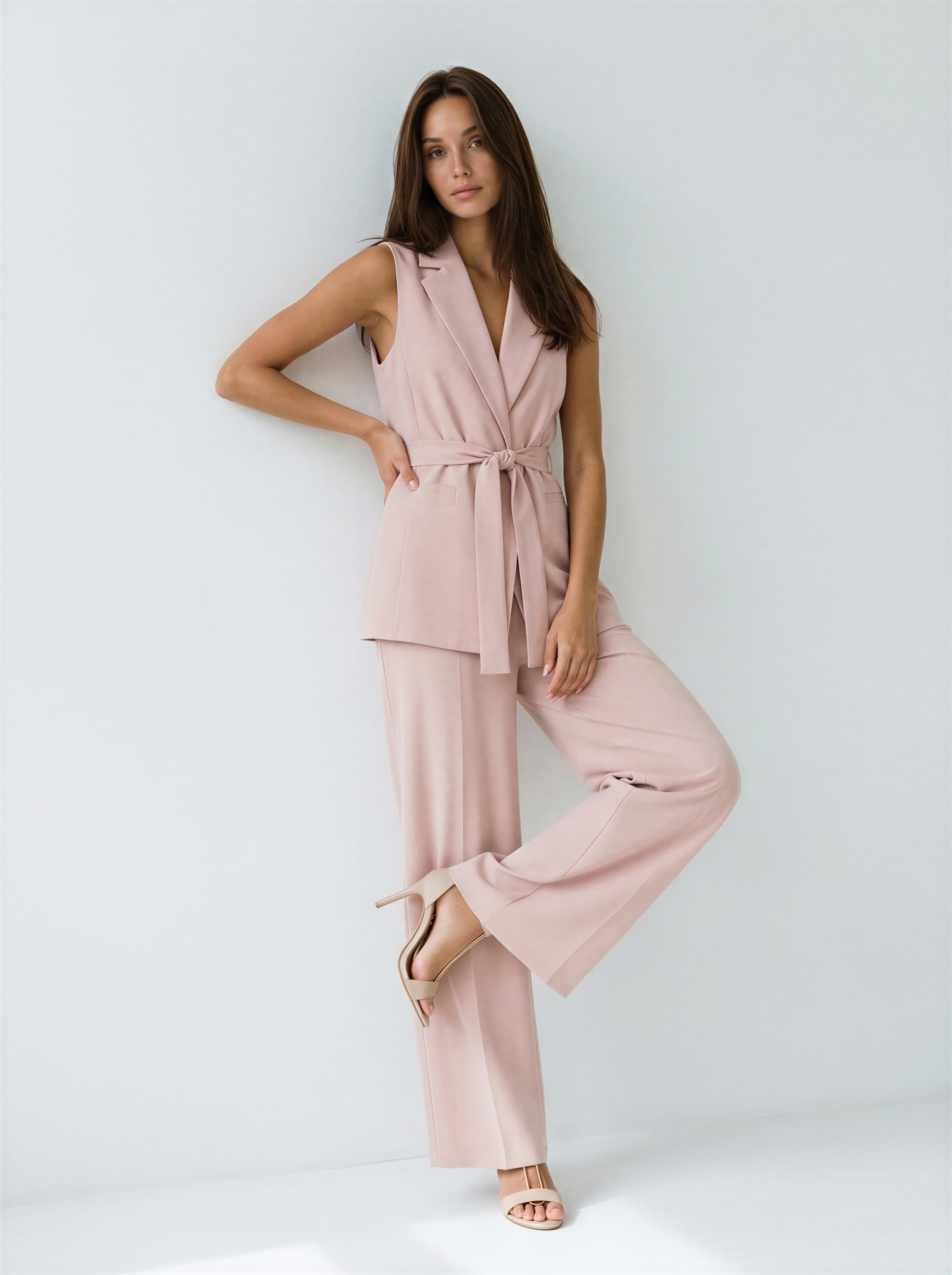 Tailleur Selmira - Rosa cipria donna