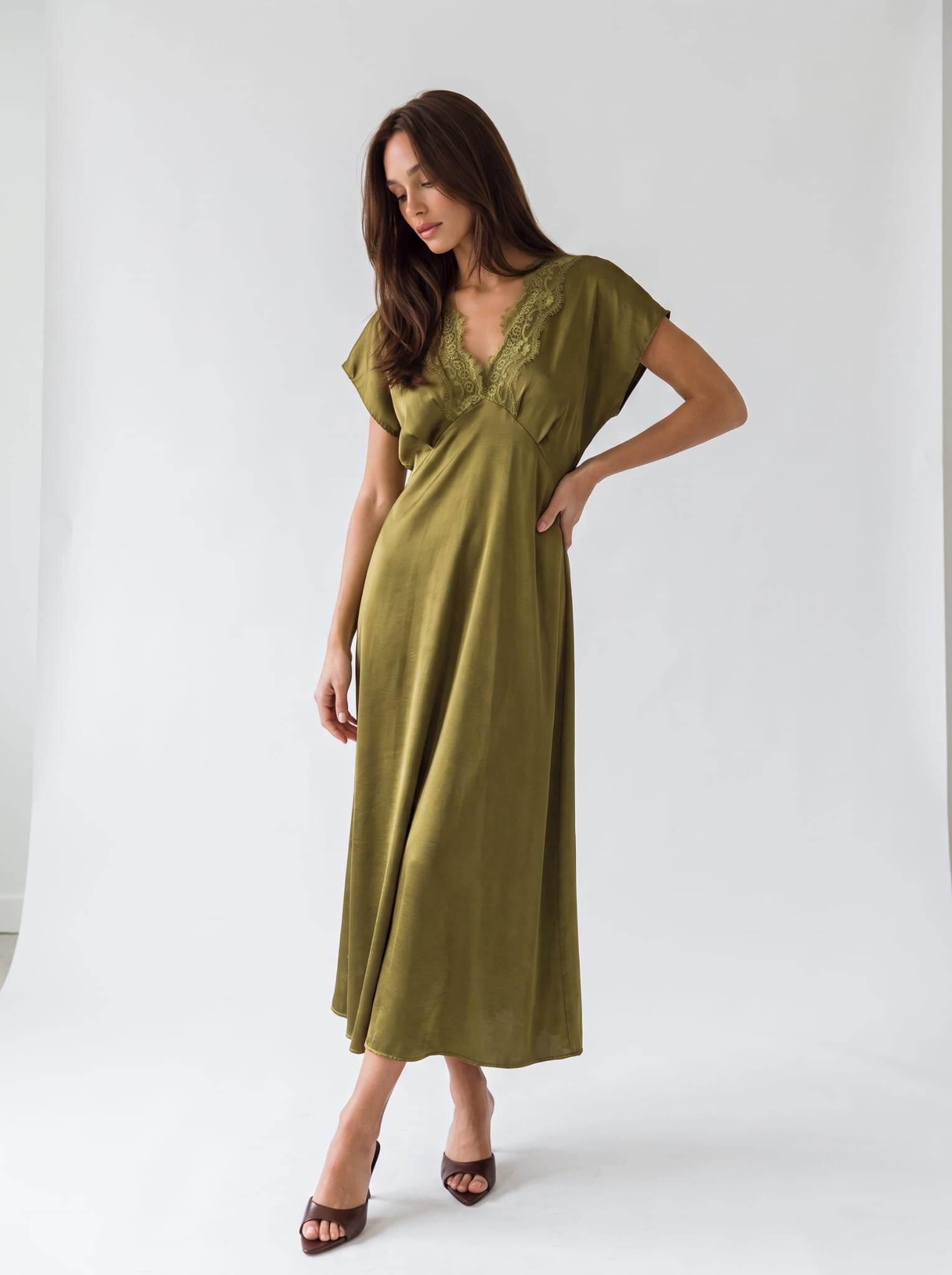 Abito Elsa - Verde olio Abito donna