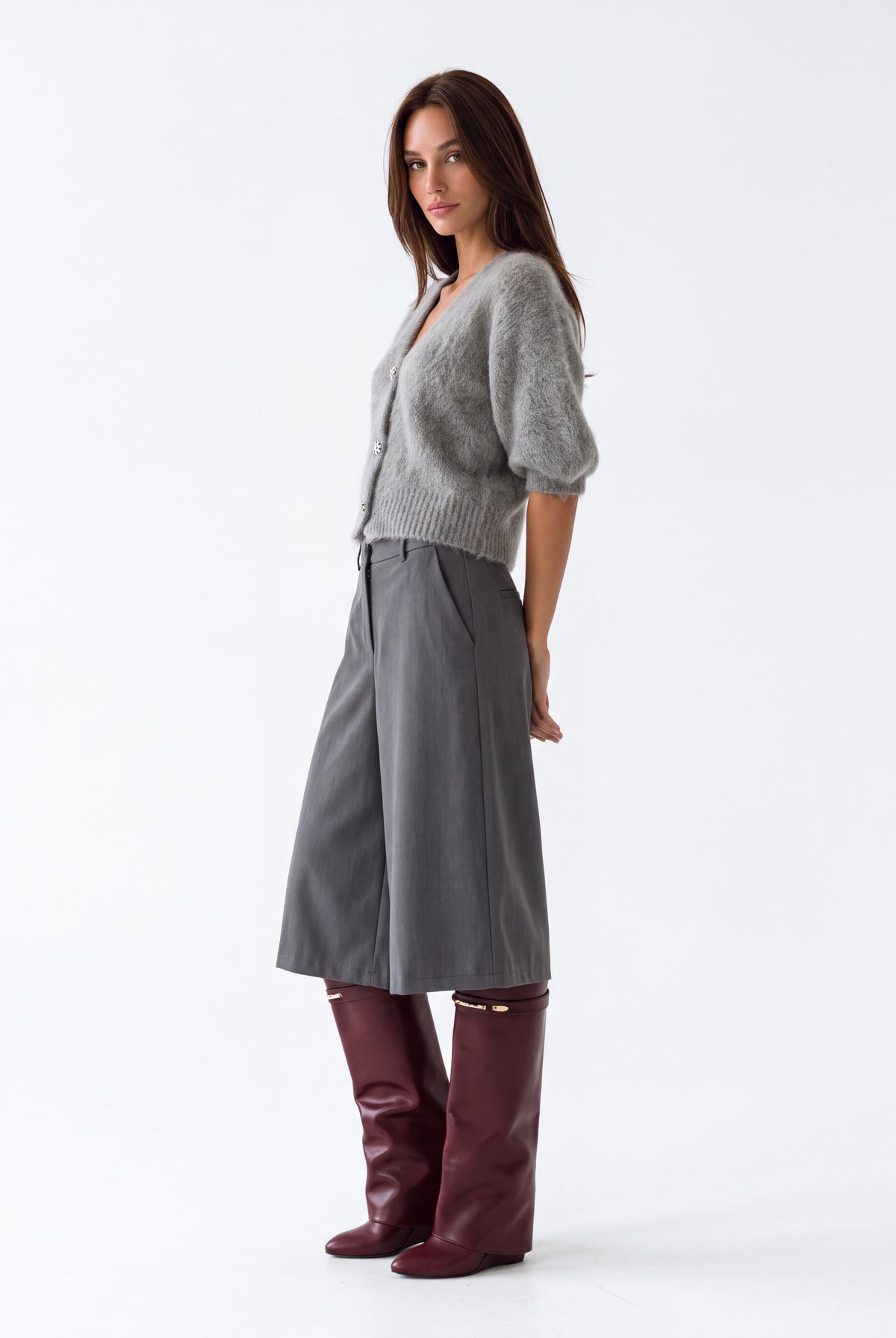 Bermuda Céleste – Grigio Pantalone donna