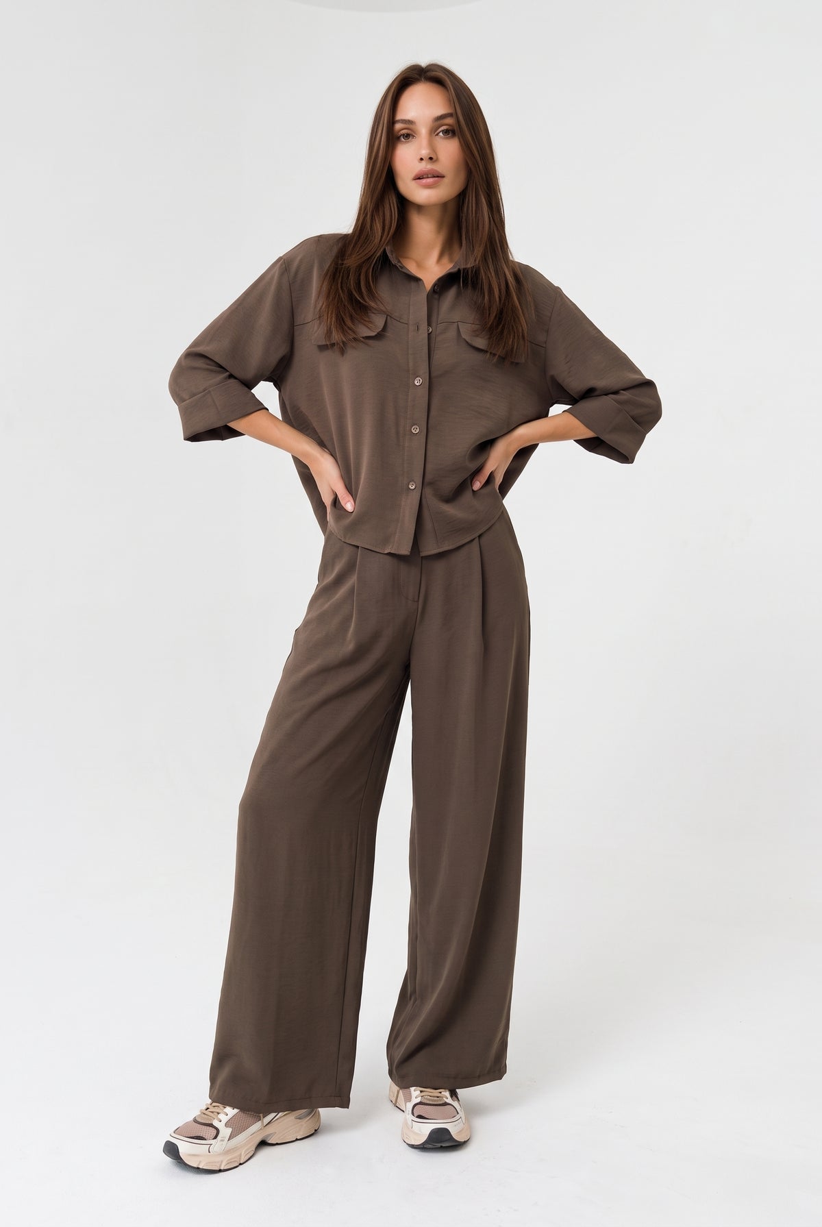 Coordinato Mireya - Moka freddo Coordinato donna