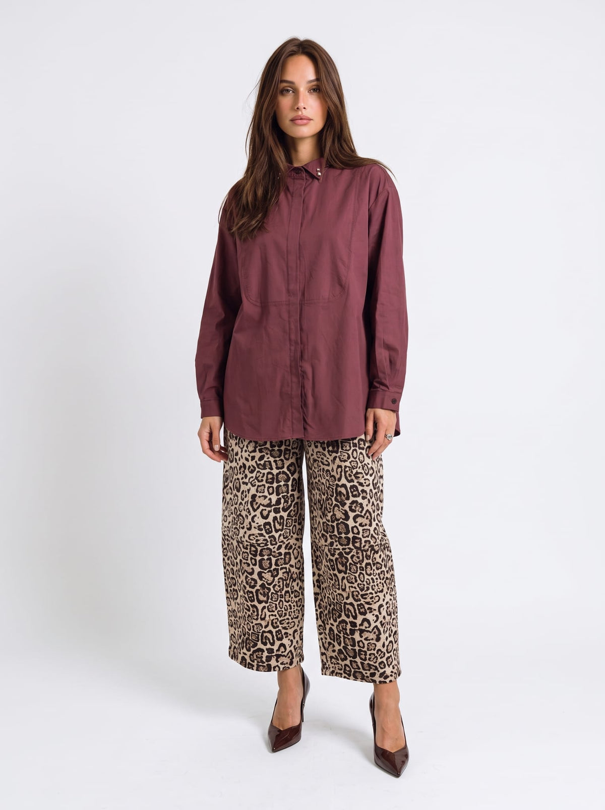 Camicia Aurelia – Prugna Antico Camicia donna
