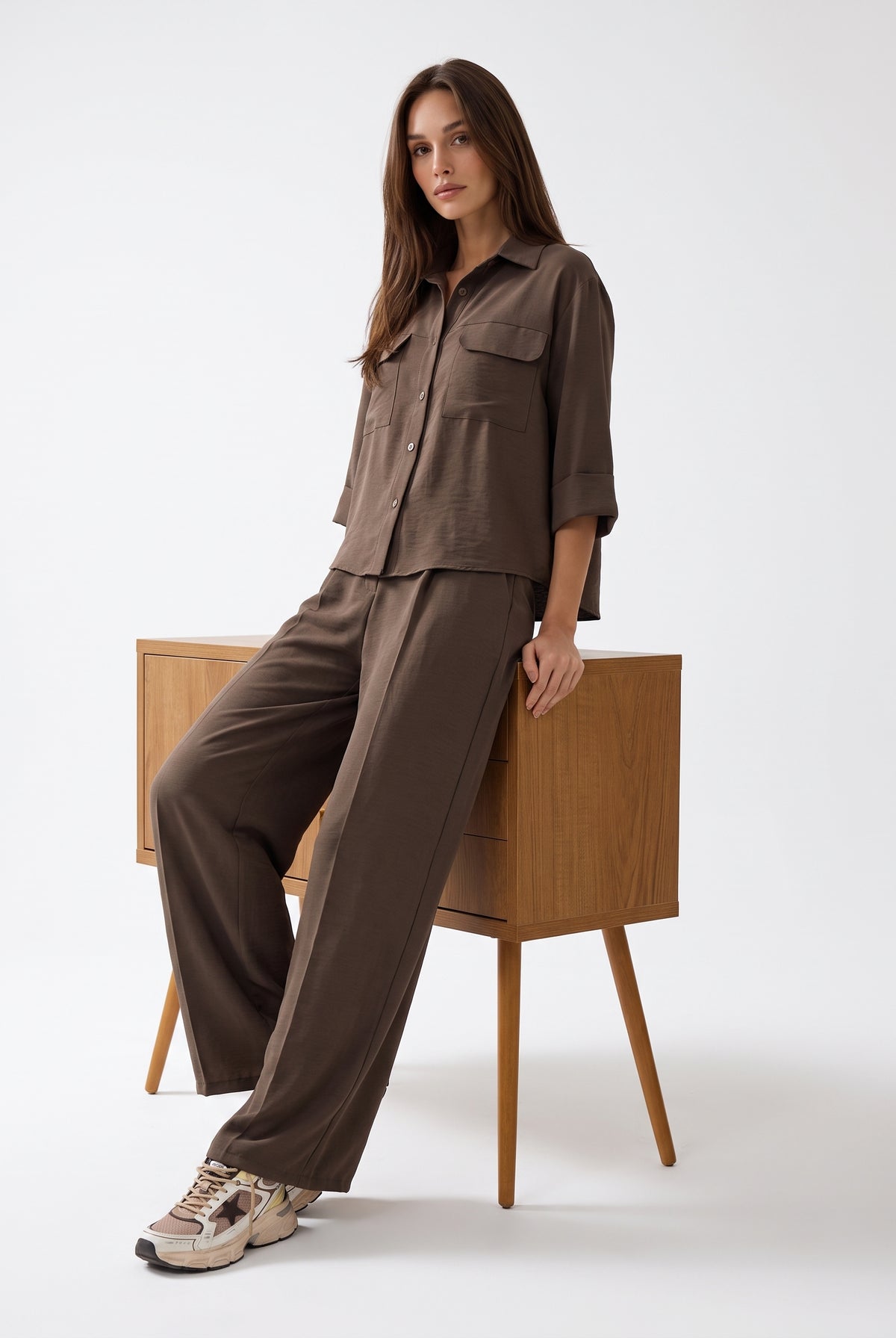 Coordinato Mireya - Moka freddo Coordinato donna