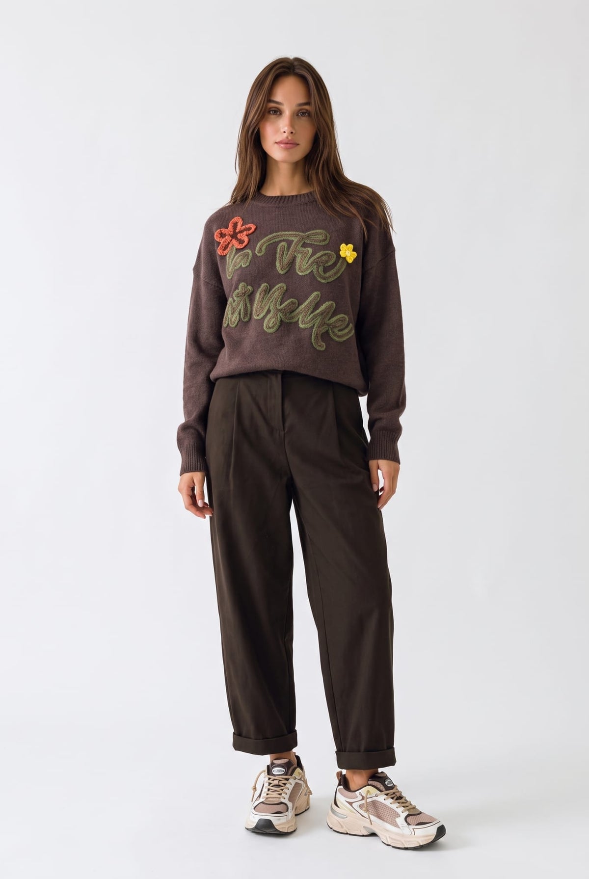 Pullover La Vie - Marrone Maglia donna