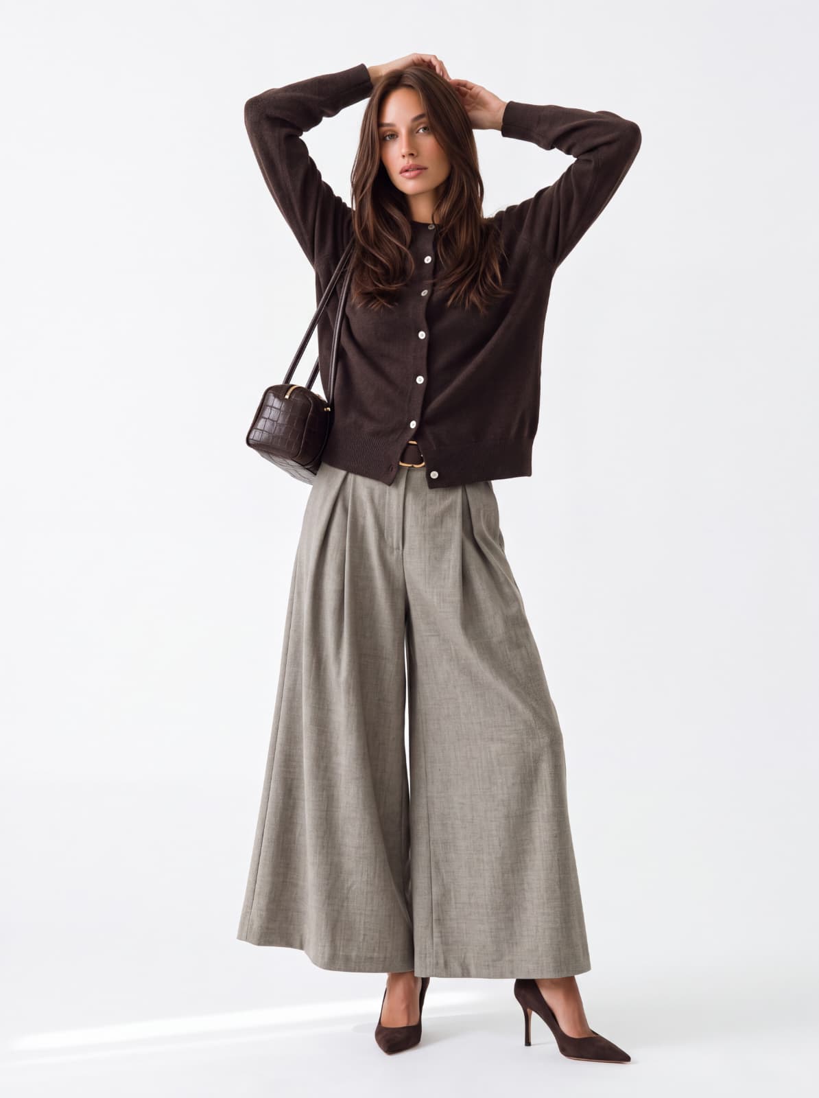 Cardigan Vivienne – Marrone Cardigan donna