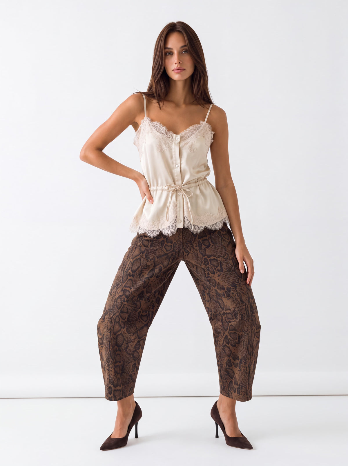 Top Albane – Beige Top donna