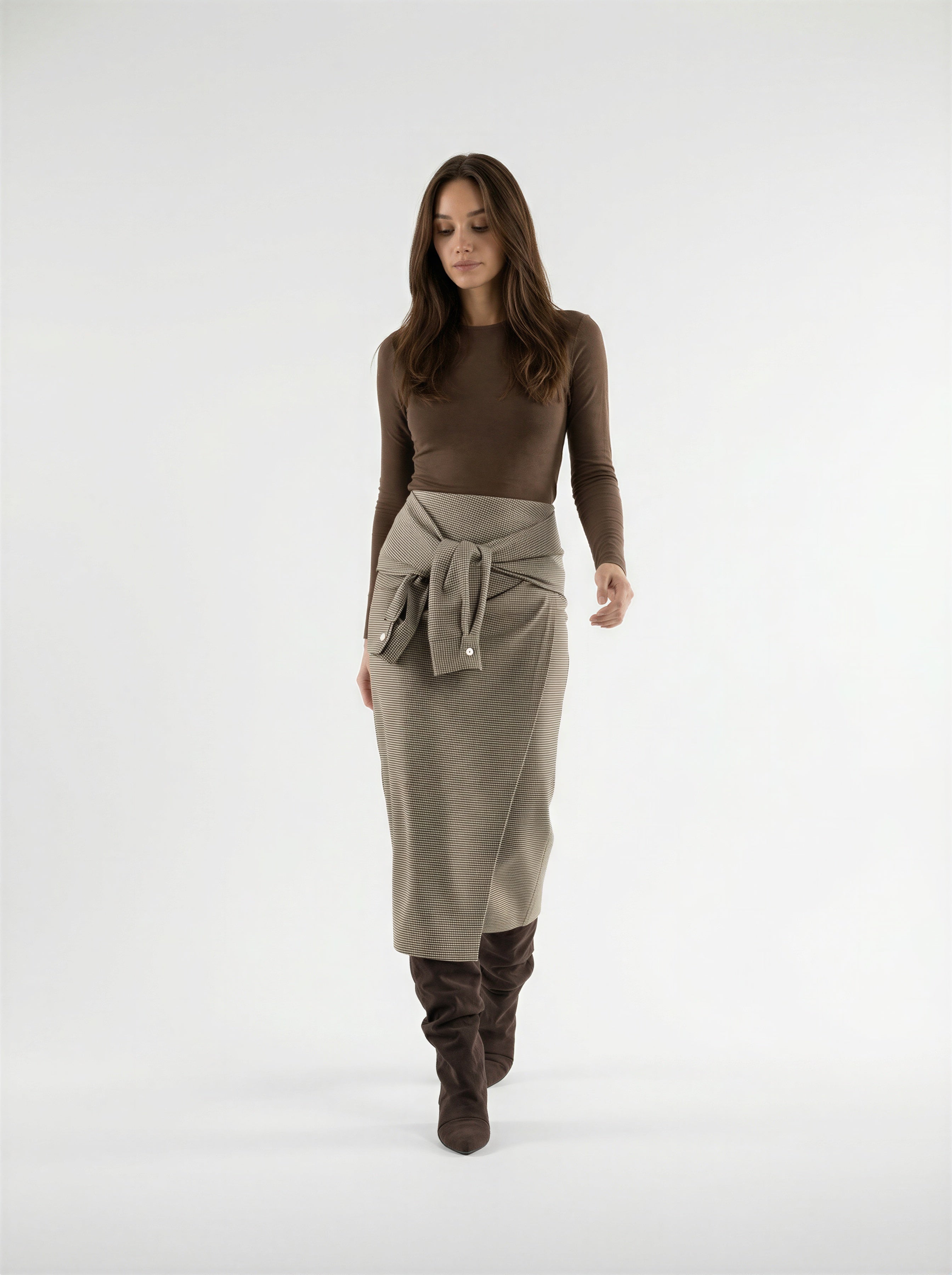 Gonna Virginia - Beige donna