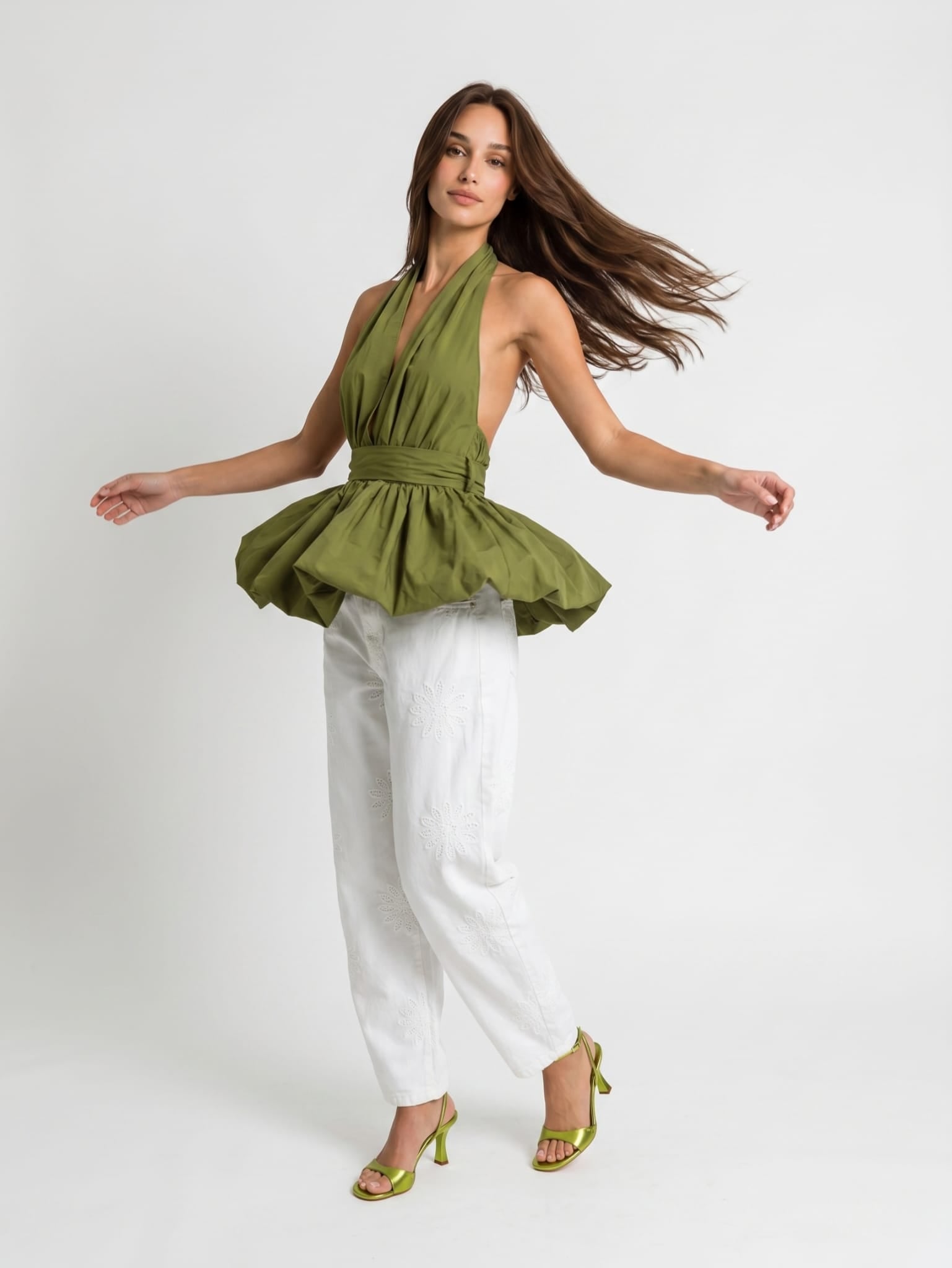 Top Audrey - Verde pistacchio donna