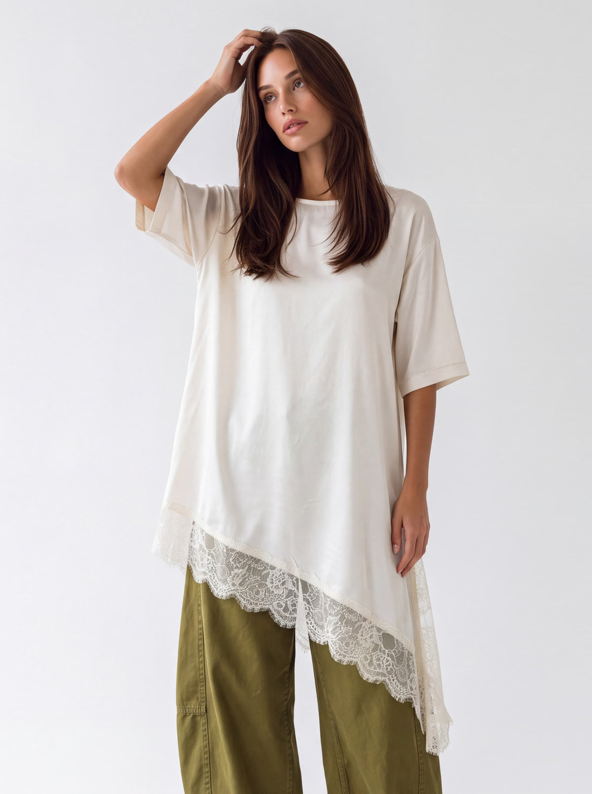 Blusa Geneviève – Bianco Avorio Camicia donna