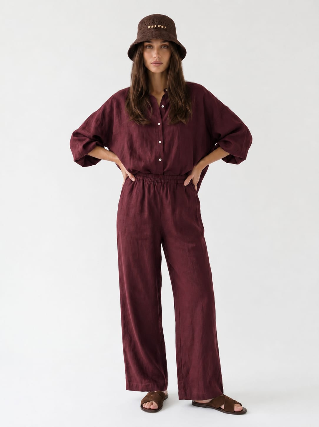 Coordinato Elvira - Borgogna donna