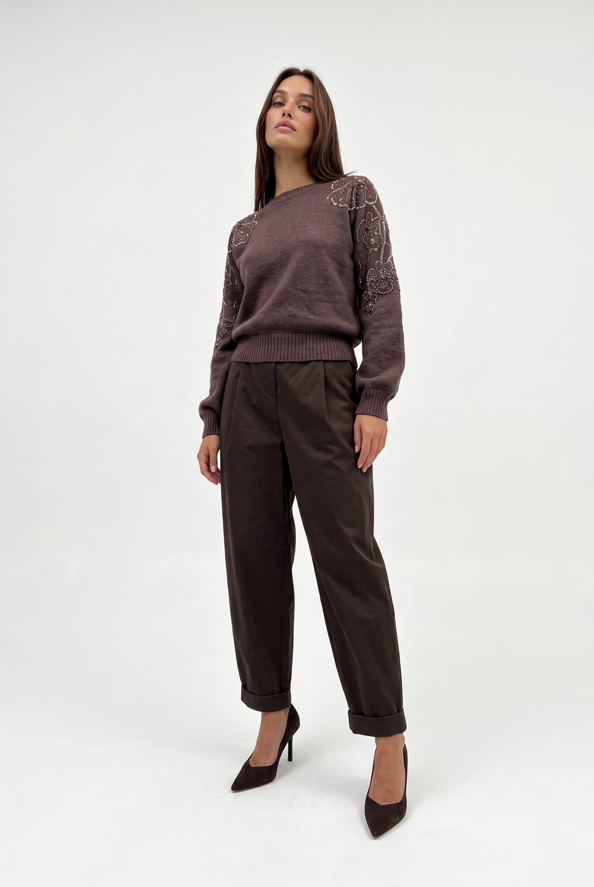 Pullover Cléophée - Marrone Maglia donna