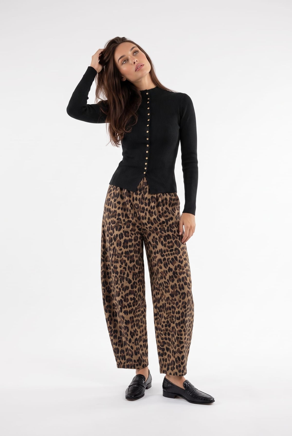 Pantalone Gilda - Nero Animalier Pantalone donna