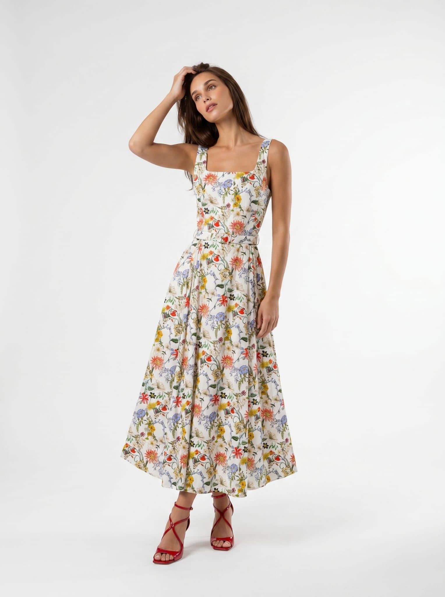 Abito Sakura - Bianco floreale donna