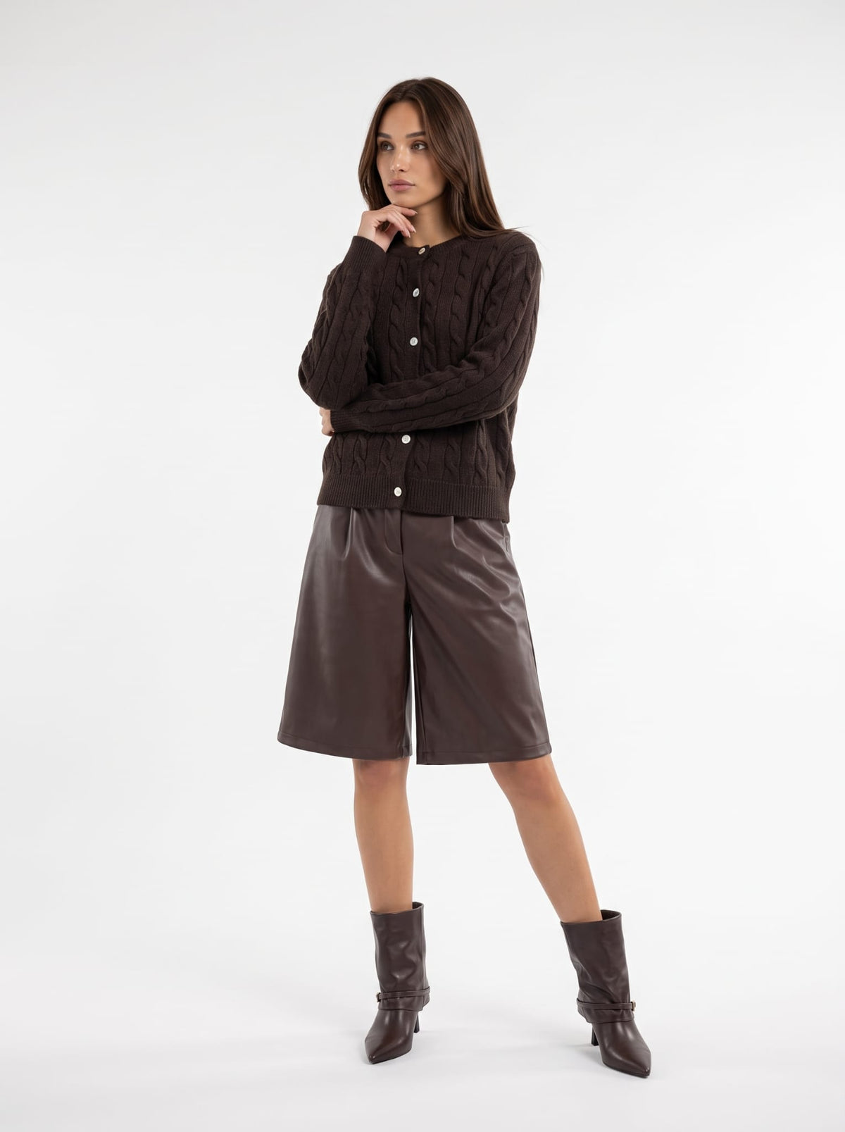 Cardigan Léonie - Testa di moro Cardigan donna