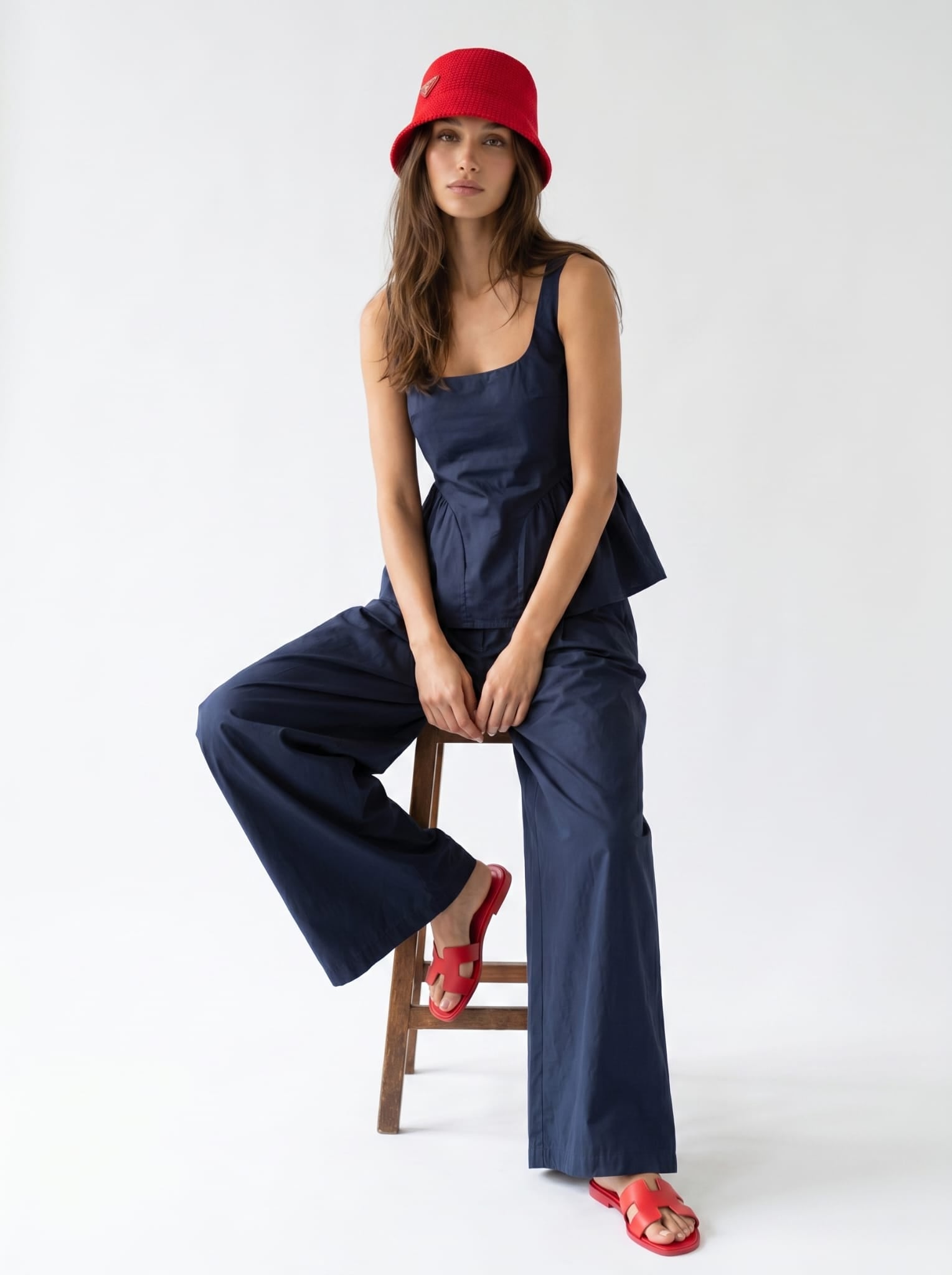 Top Coralie - Blu donna