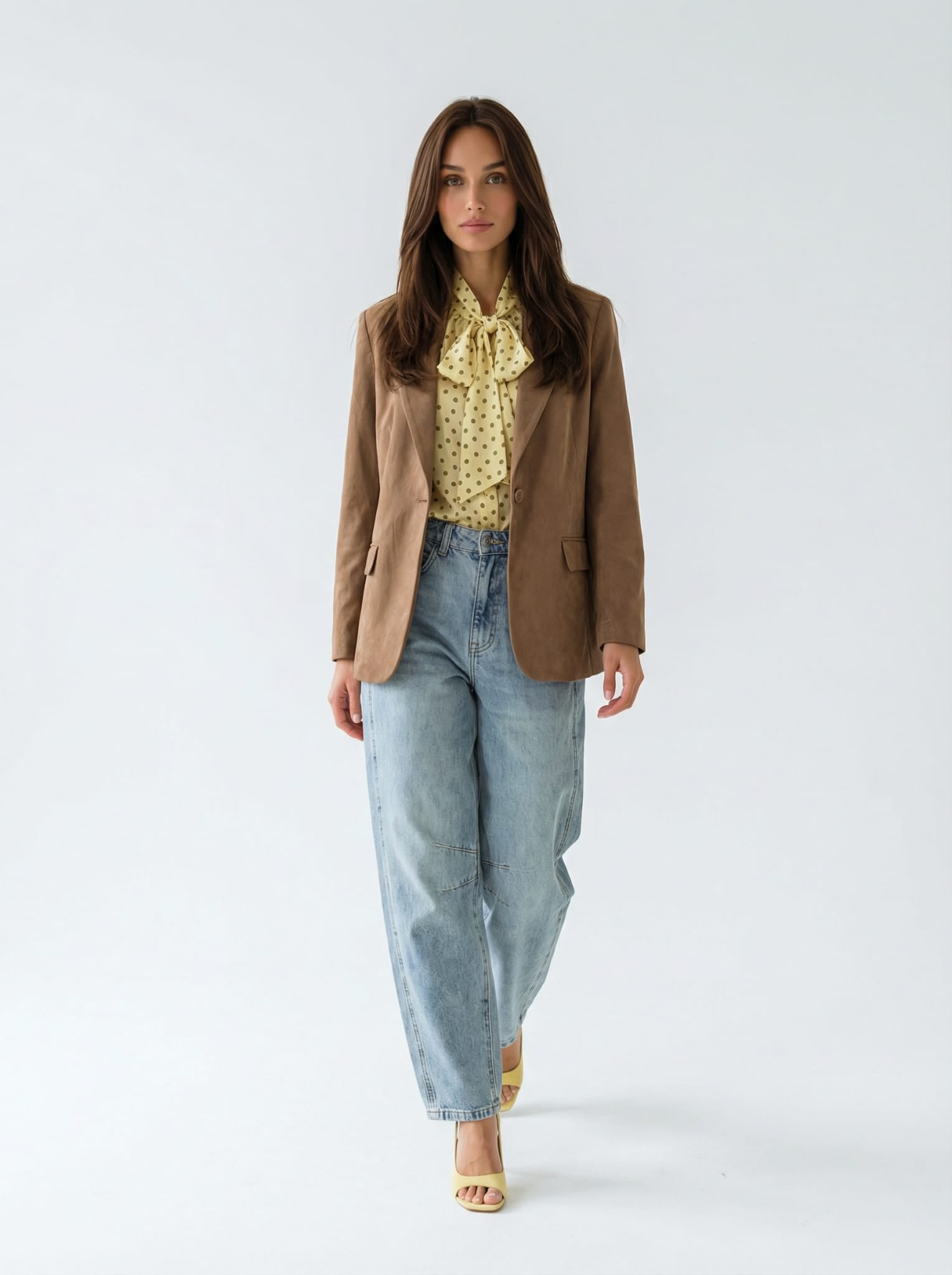 Giacca Katia in ecocamoscio – Camel donna