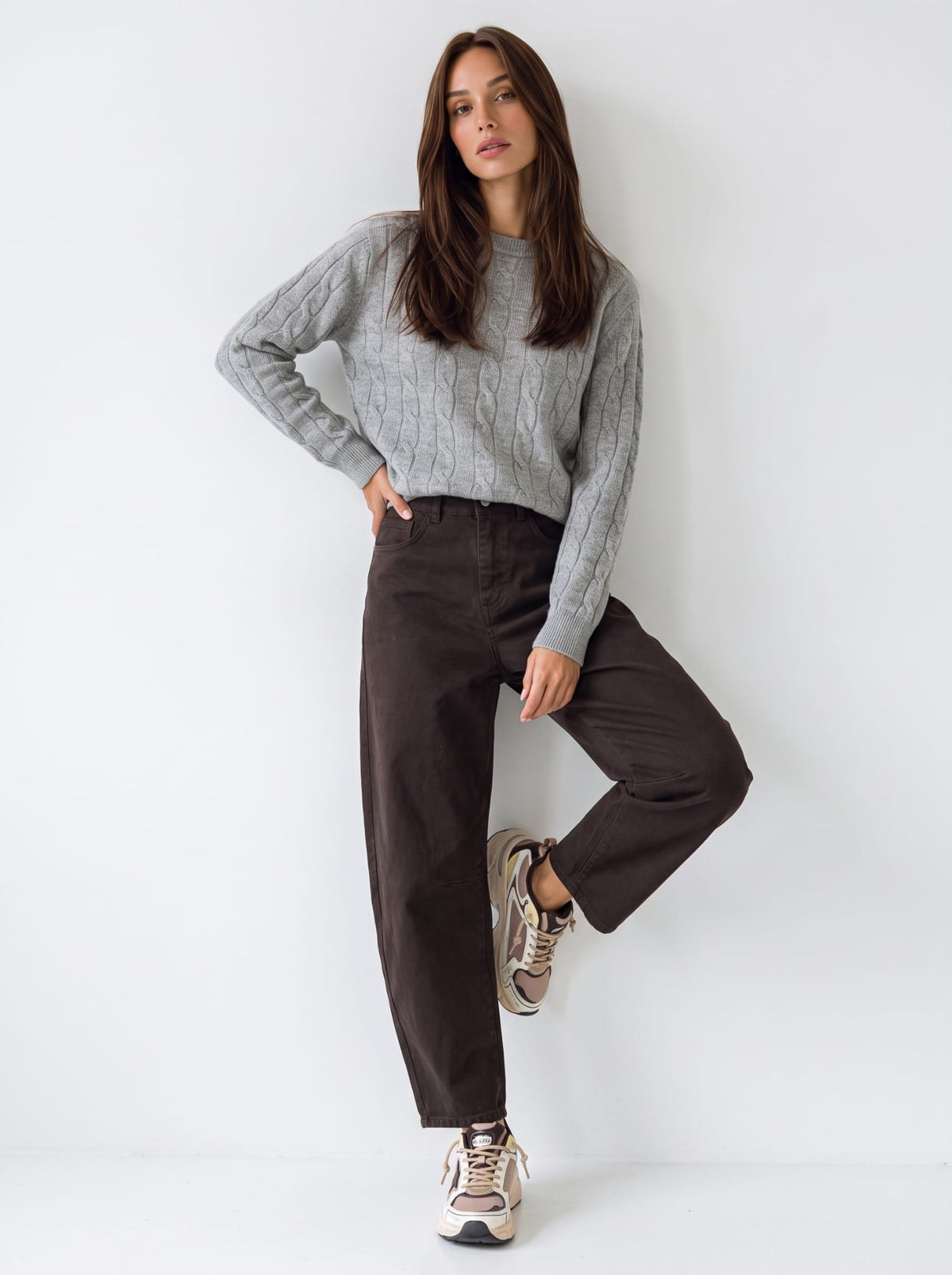 Pullover Sidonie – Grigio medio Maglia donna