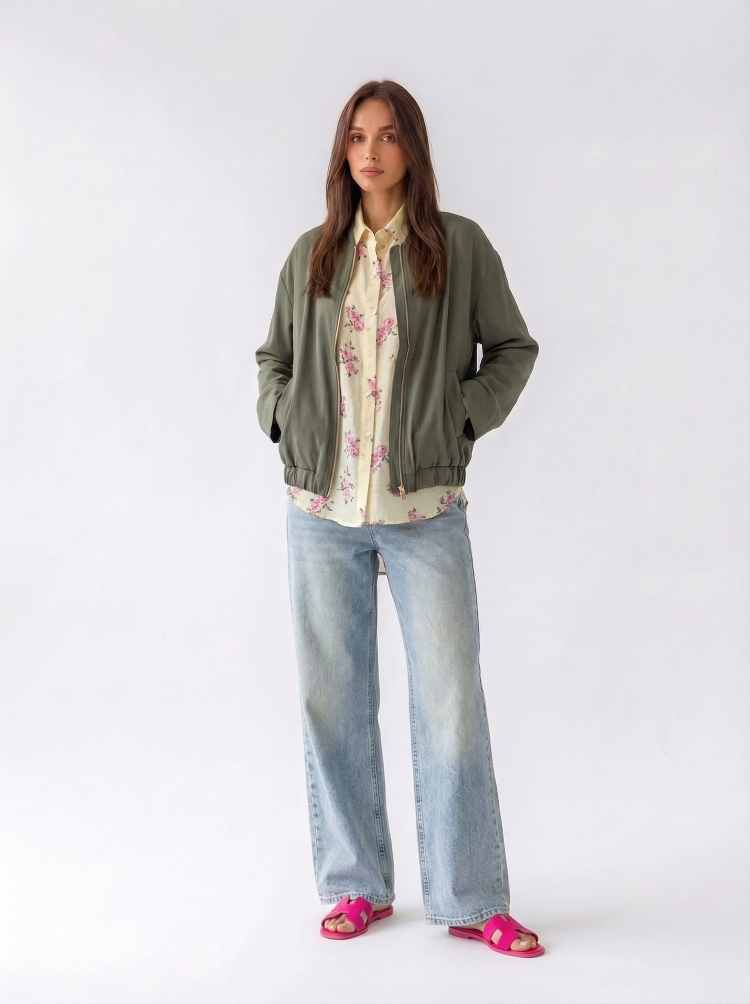 Bomber Noma - Verde militare donna