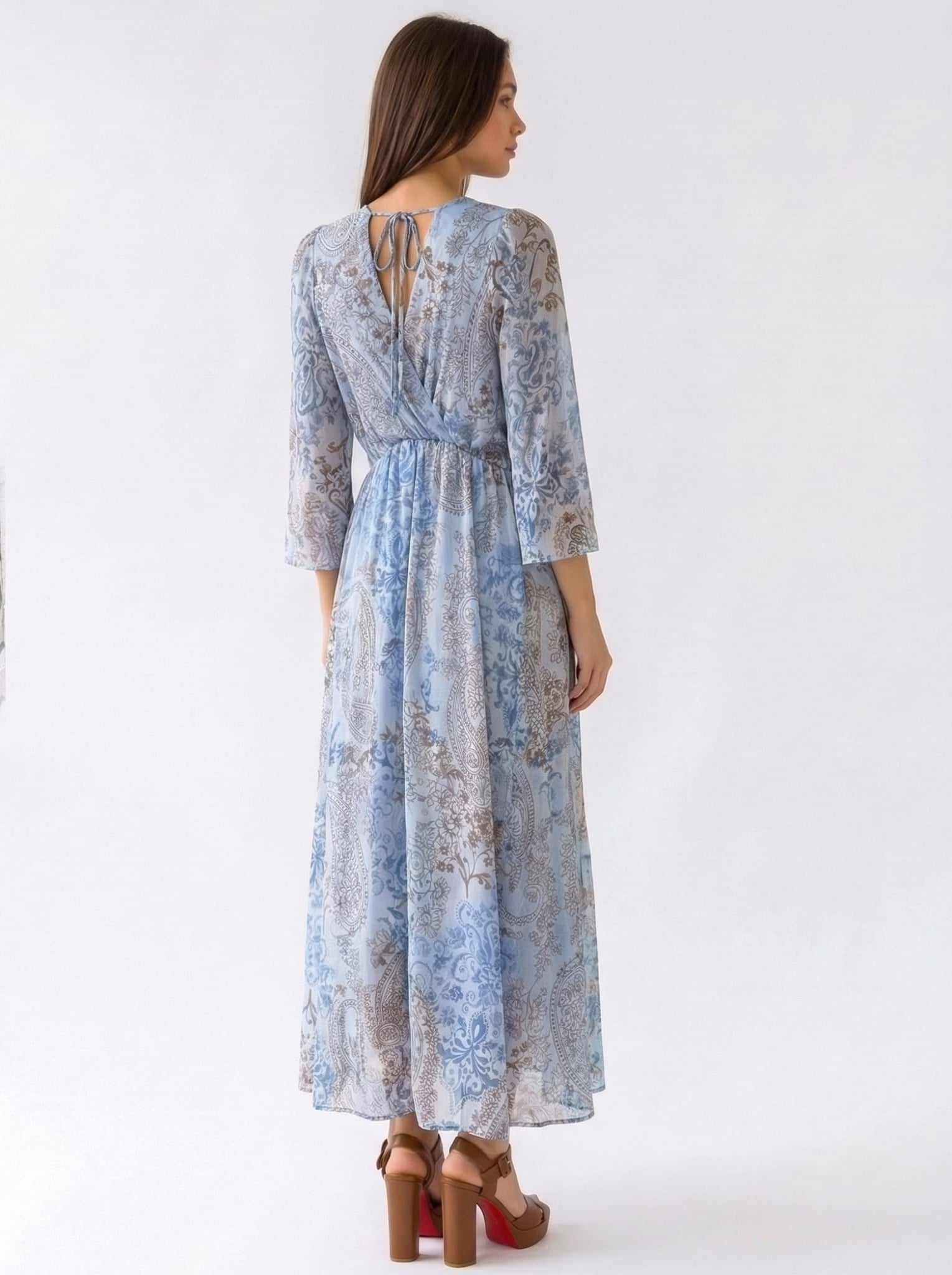 Abito Daria - Azzurro fantasia donna