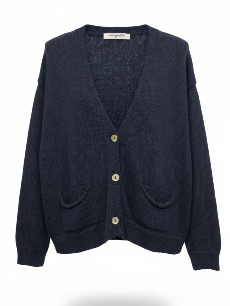 Cardigan Livia in maglia – Blu donna