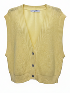 Gilet Serena in maglia – Giallo donna