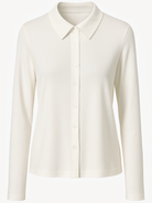 Camicia Elisa stretch manica lunga – Bianco donna