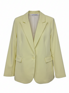 Giacca Iris monopetto con tasche – Giallo donna